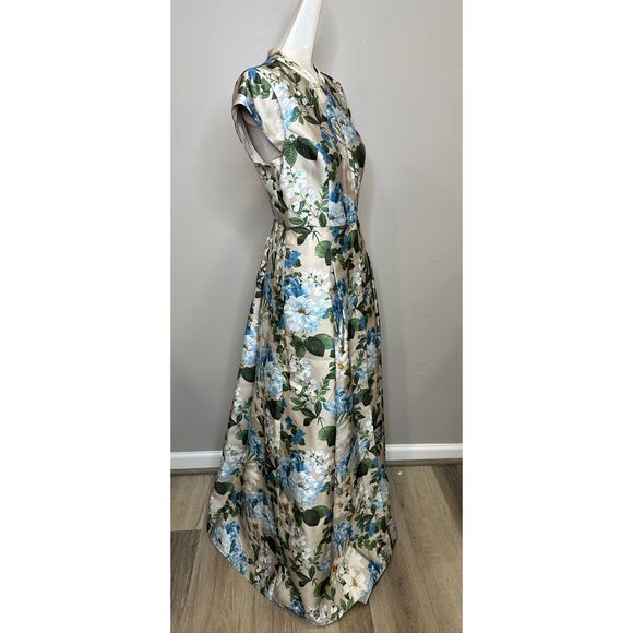 Sachin & Babi Marta Floral Belted Gown US 2 $850 - Picture 6 of 7